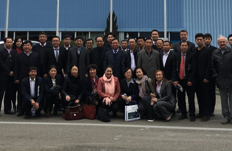 China Visit Delegation in Santex Rimar Group plant The delegation of China Fiber…